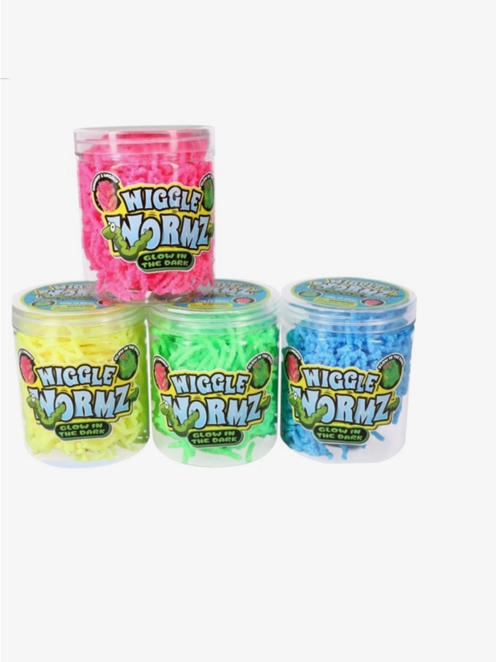 Wiggle Wormz Toy Glow in the Dark Squishy Complete Set